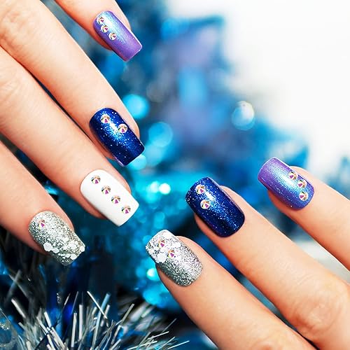 Miniatura 10 de 576 diamantes de imitación de cristal SS30 SS34 SS40 AB, gemas con purpurina y parte trasera plana, diamantes de imitación redondos brillantes para