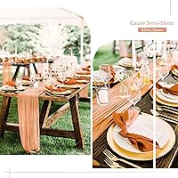 Vista 158 de Showgeous 10 Pack Baby Pink Cheesecloth Table Runner 10FT Long Semi-Sheer Gauze Table Runner Boho or Rustic Wedding Decor for Wedding Decor Arch