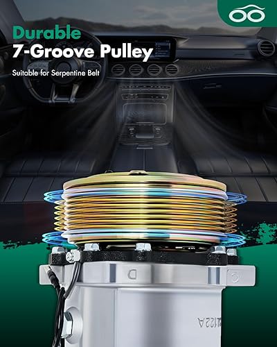 Miniatura 5 de SCITOO Compresor de CA 1985-1987 para J-eep para Cherokee 1987-1990 para J-eep Wrangler 1985-1986 para J-eep CJ7 CO 9537C