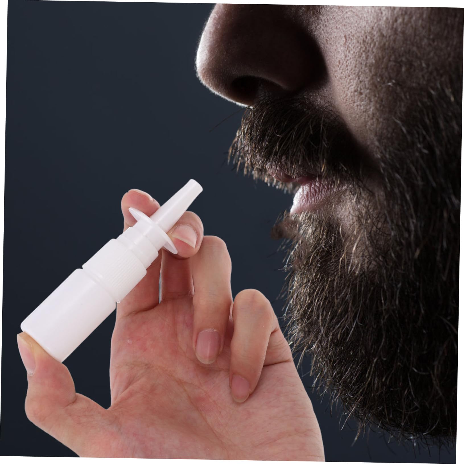 Nasenspray Nachfüllflasche 10ml Wiederbefüllbare Sprühflasche aus Pe mit Schutzkappe Portable Kleine Flasche für Reise und Outdoor 200 Stück Weiß