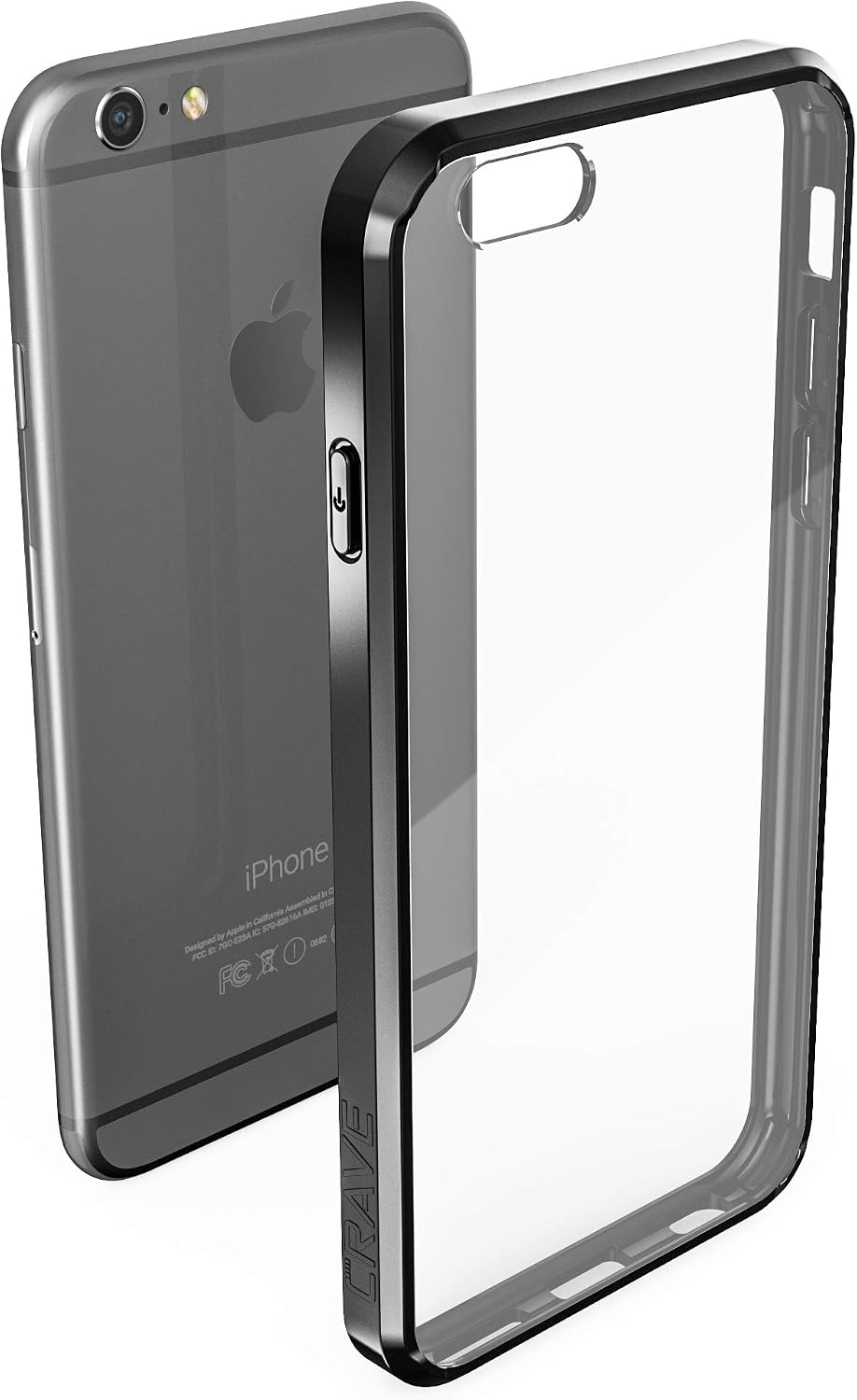 iPhone 6s Case, iPhone 6 Case, Crave Slim Guard Protection Series Case for iPhone 6 6s (4.7 Inch) - Black