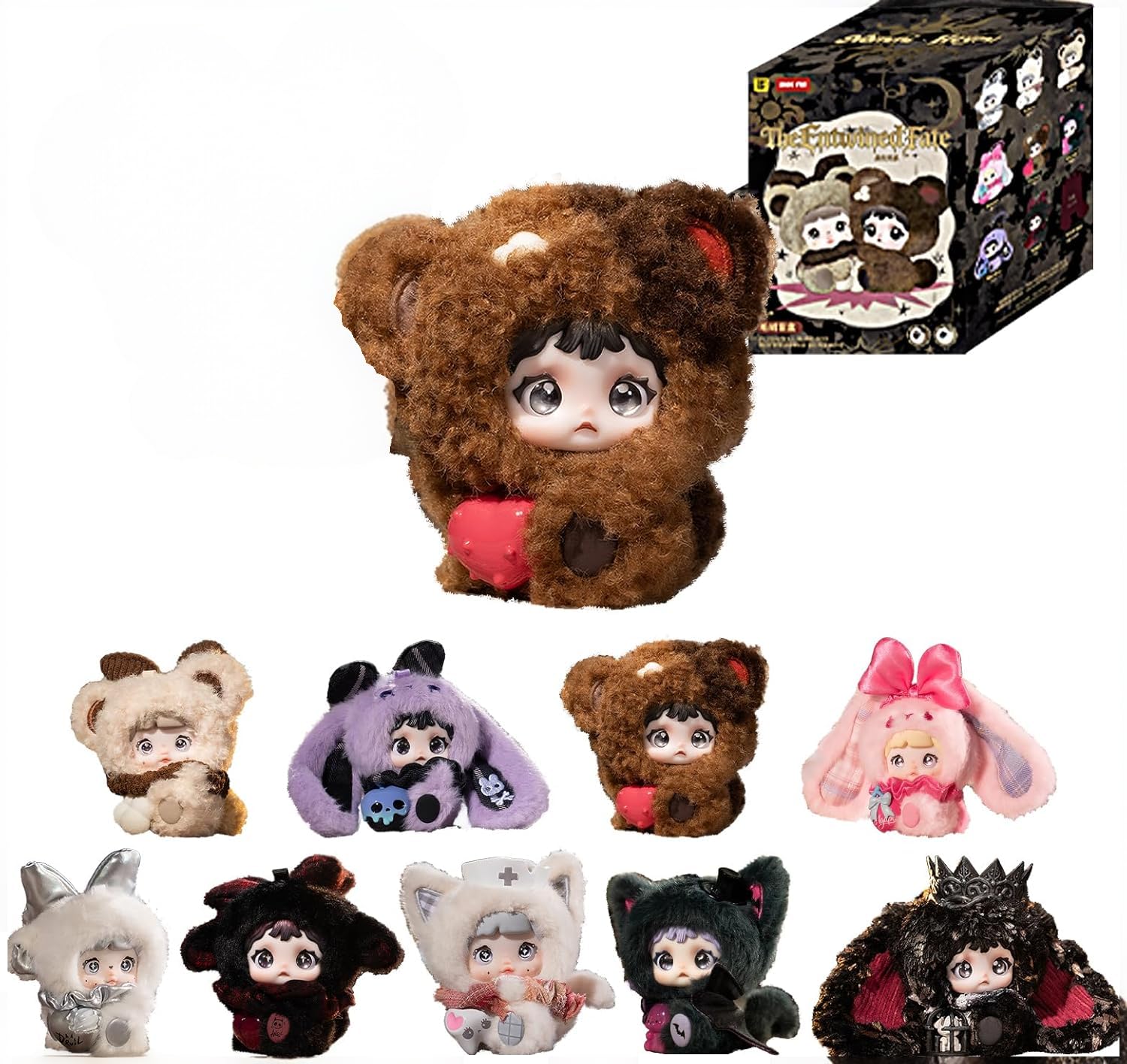 Amazon.co.jp: Nommi×Heymi共生シリーズ ぬいぐるみブラインドボックス