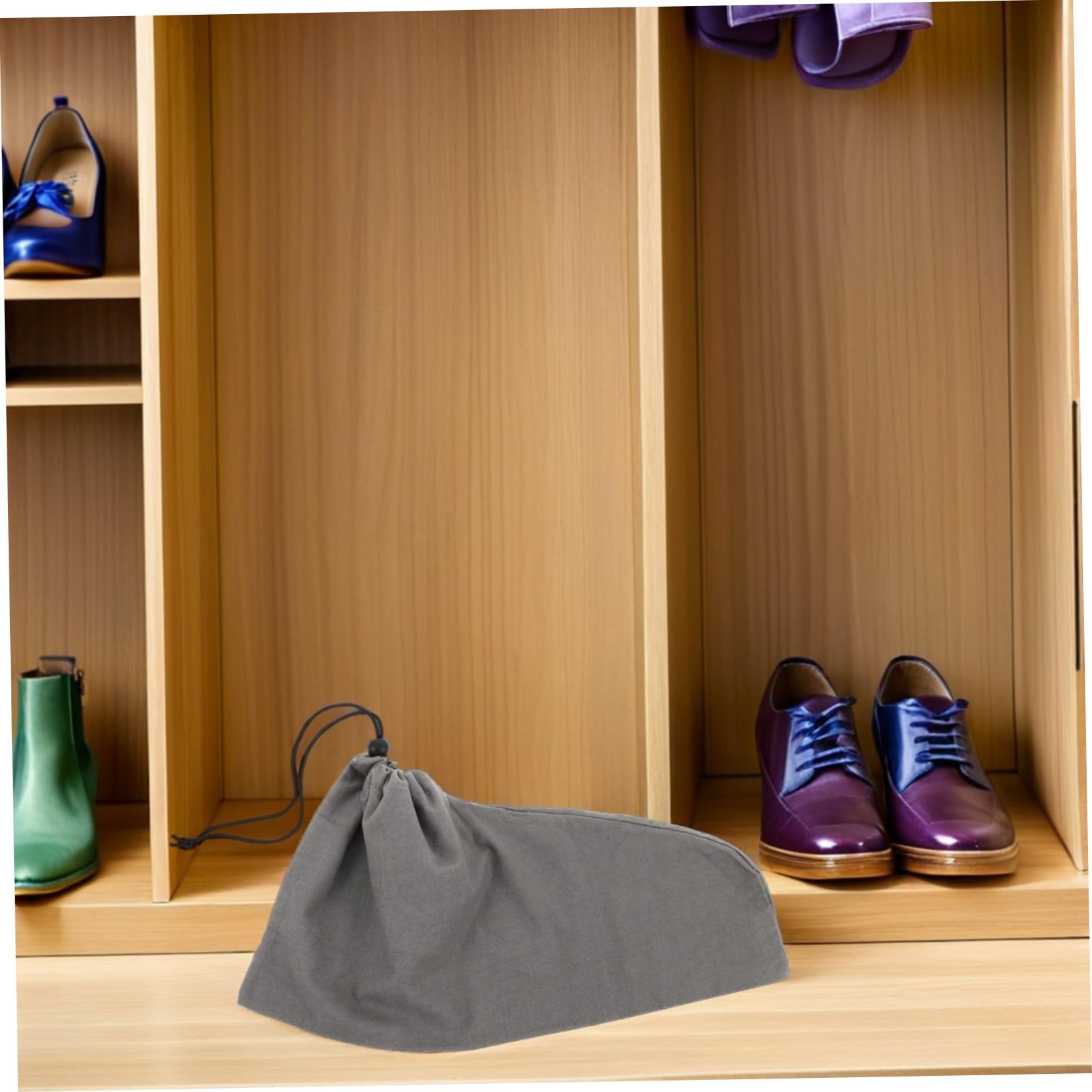 POPETPOP 6pezzi Sacchetti Per Scarpe Da Viaggio Chiusura Coulisse Borsa Portatile in Tessuto Per Riporre Scarpe e Stivali Organizzazione Bagagli