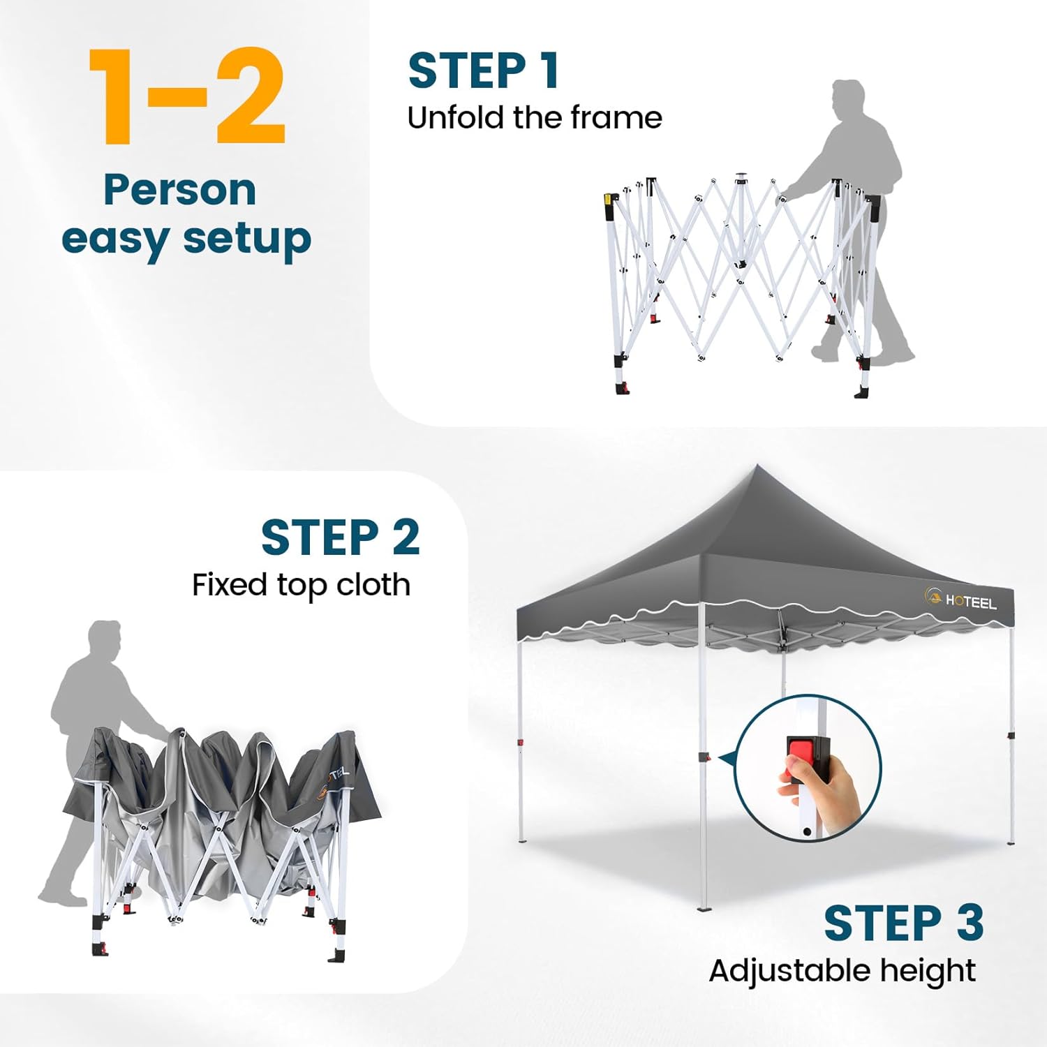 HOTEEL 10×10 Pop Up Canopy