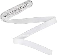 Vista 3 de SINGER 76012 Tejido elástico de poliéster, 1/2 pulgada x 1-1/2 yardas, blanco