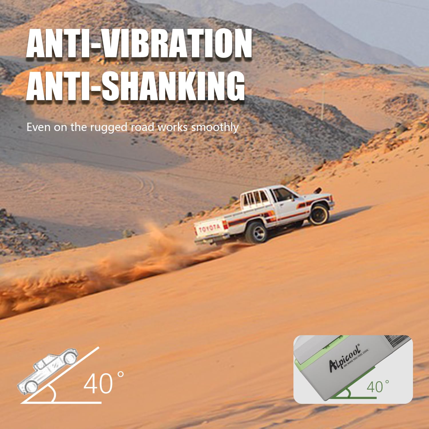Alpicool Y20T 20L Glacière Electrique Voiture, Portable à Compression Réfrigérateur de Voiture, 12/24V congélateur et réfrigérateur, pour dortoir, Camping ou Pique-Nique en Plein Air, 20 à 20℃