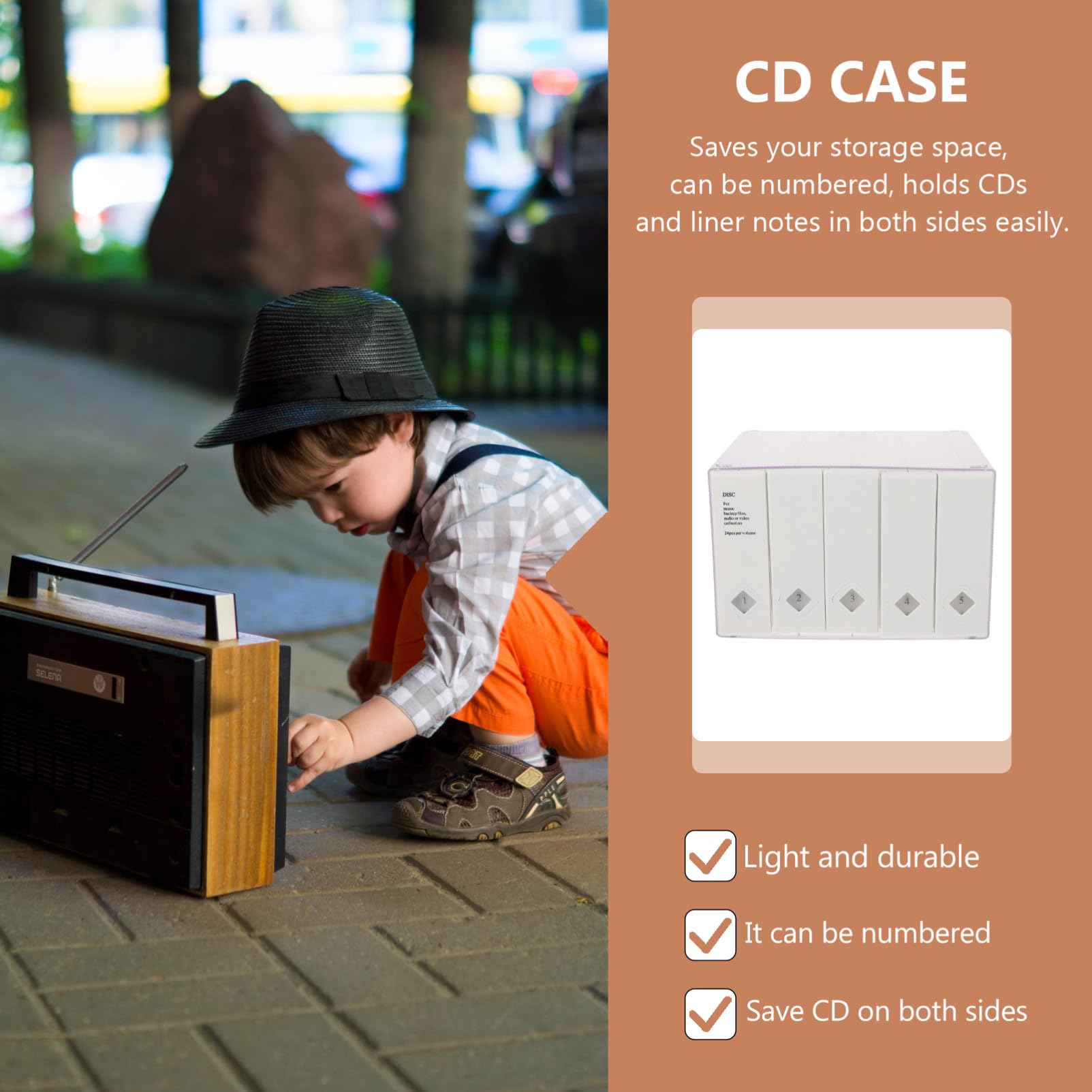 Alipis Custodia Per Cd Di Capacità Custodia Per Dvd Borsa Per Dischi Portatile Protezione Da Umidità e Graffi Resistente e Durevole