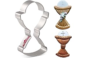 LILIAO First Communion Cookie Cutter - Stainless Steel Chalice Holy Cup Christian...