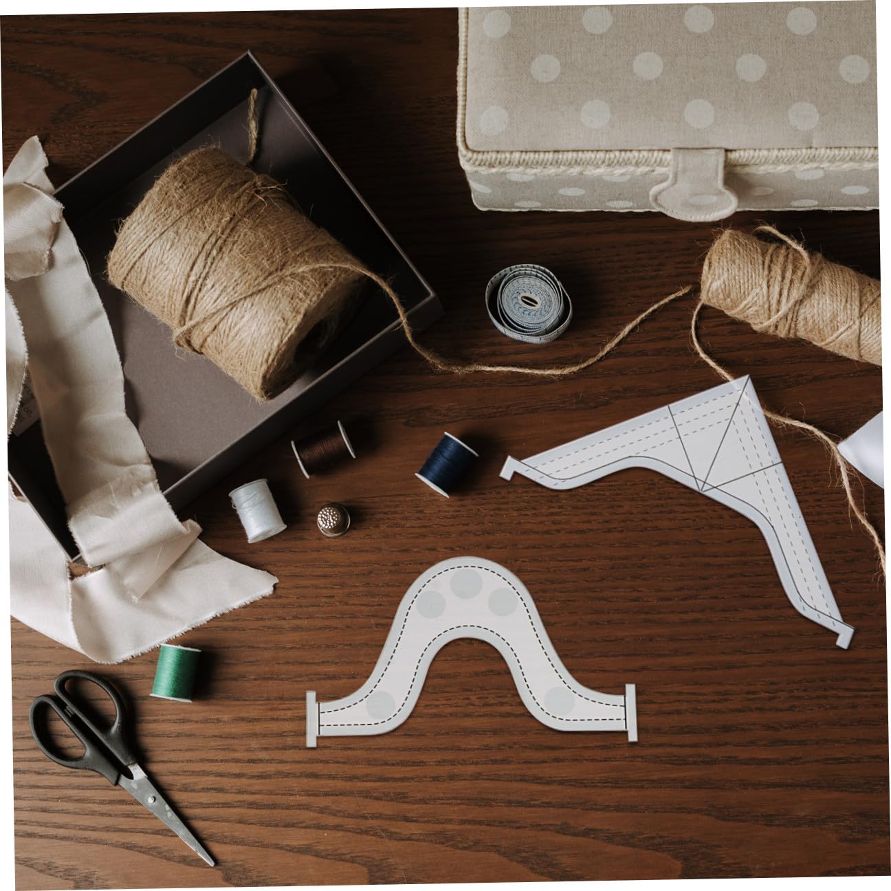 Set di 9 Righelli per Patchwork in Acrilico, Sagome | Trapuntatura e Cucito Fai da Te, Accessori Pratici per Lavorazioni Diy, 9 Pezzi in Confezione