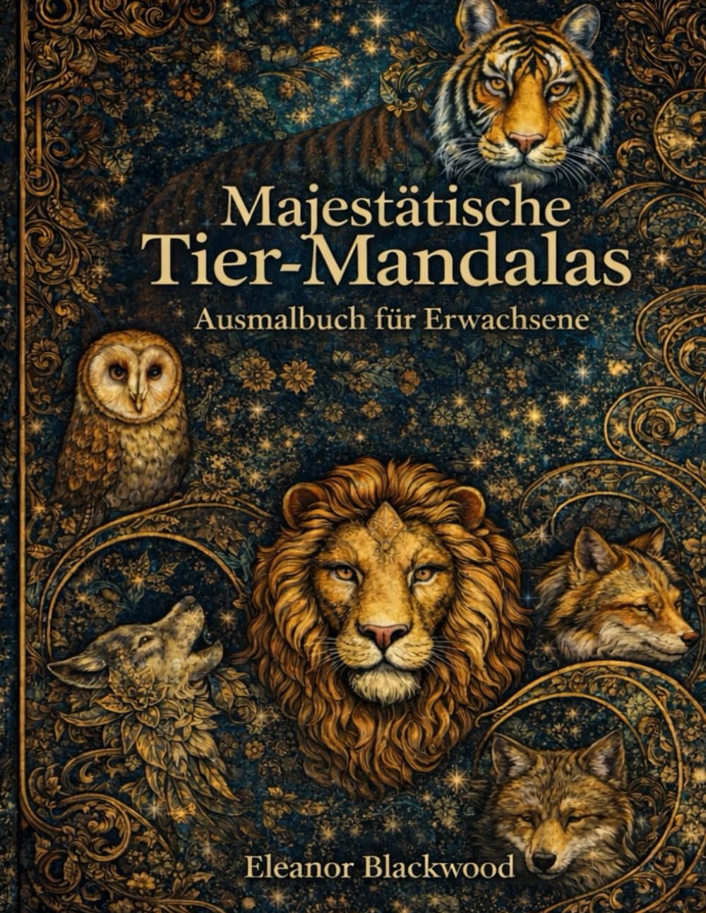 Majestätische Tier-Mandalas – Ausmalbuch für Erwachsene: 50 detailreiche Tiermotive zur Entspannung, Achtsamkeit & Stressabbau