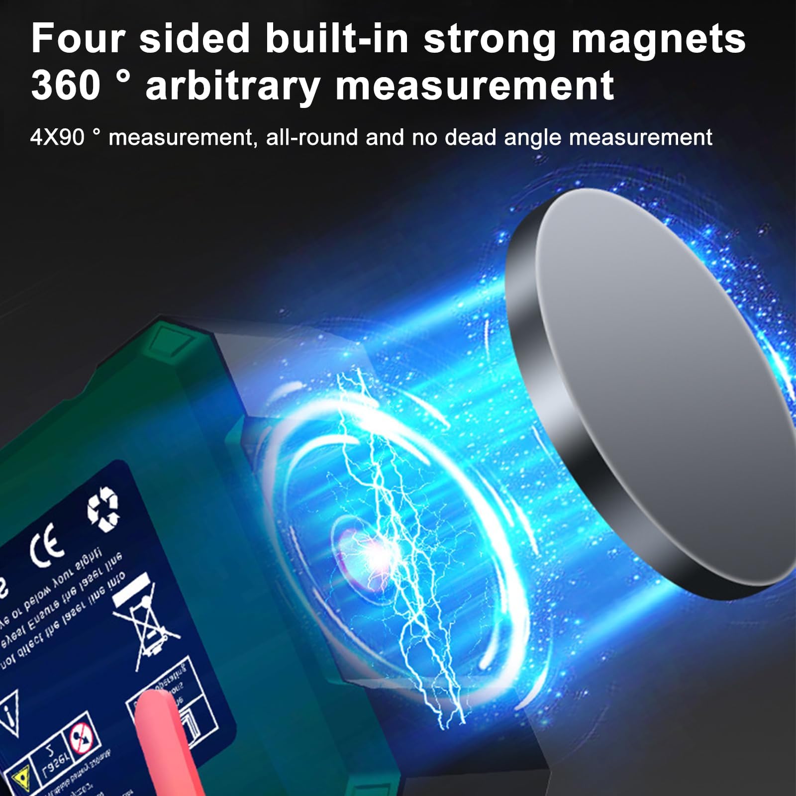 PJHAJH Magnetic Digital Angle Finder with Electronic Laser, USB Charging Digital Level Box - Image 3
