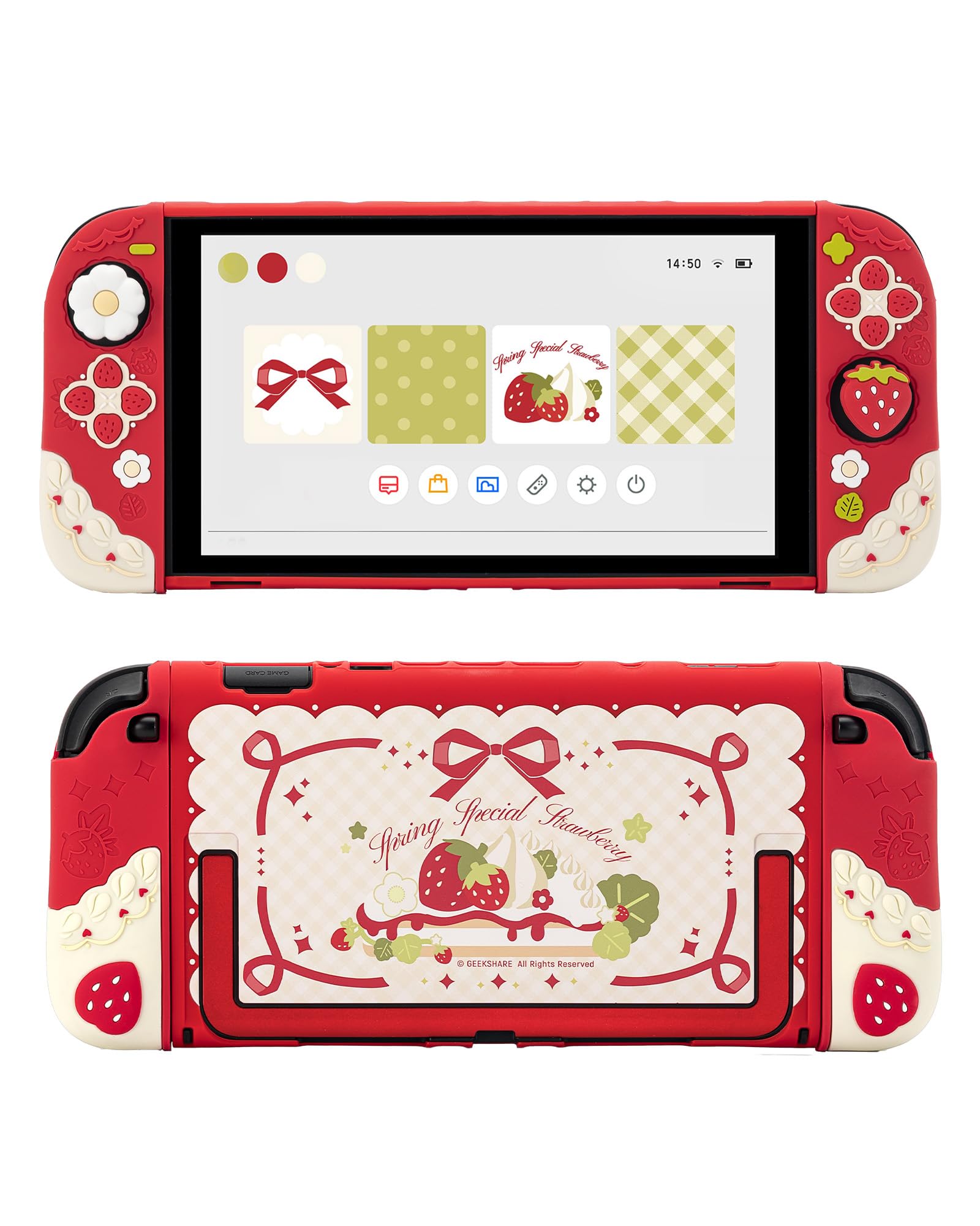 Amazon.com: GeekShare Strawberries with Cream Case Compatible with