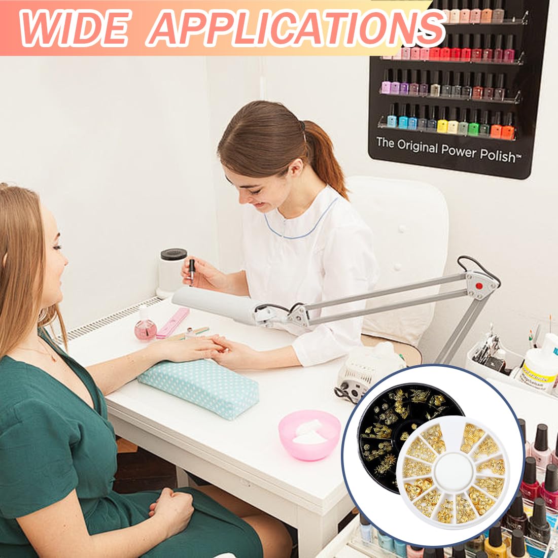 Bijoux ongles nail art, Decoration ongle, Decoration ongles nail art (Gold*2)