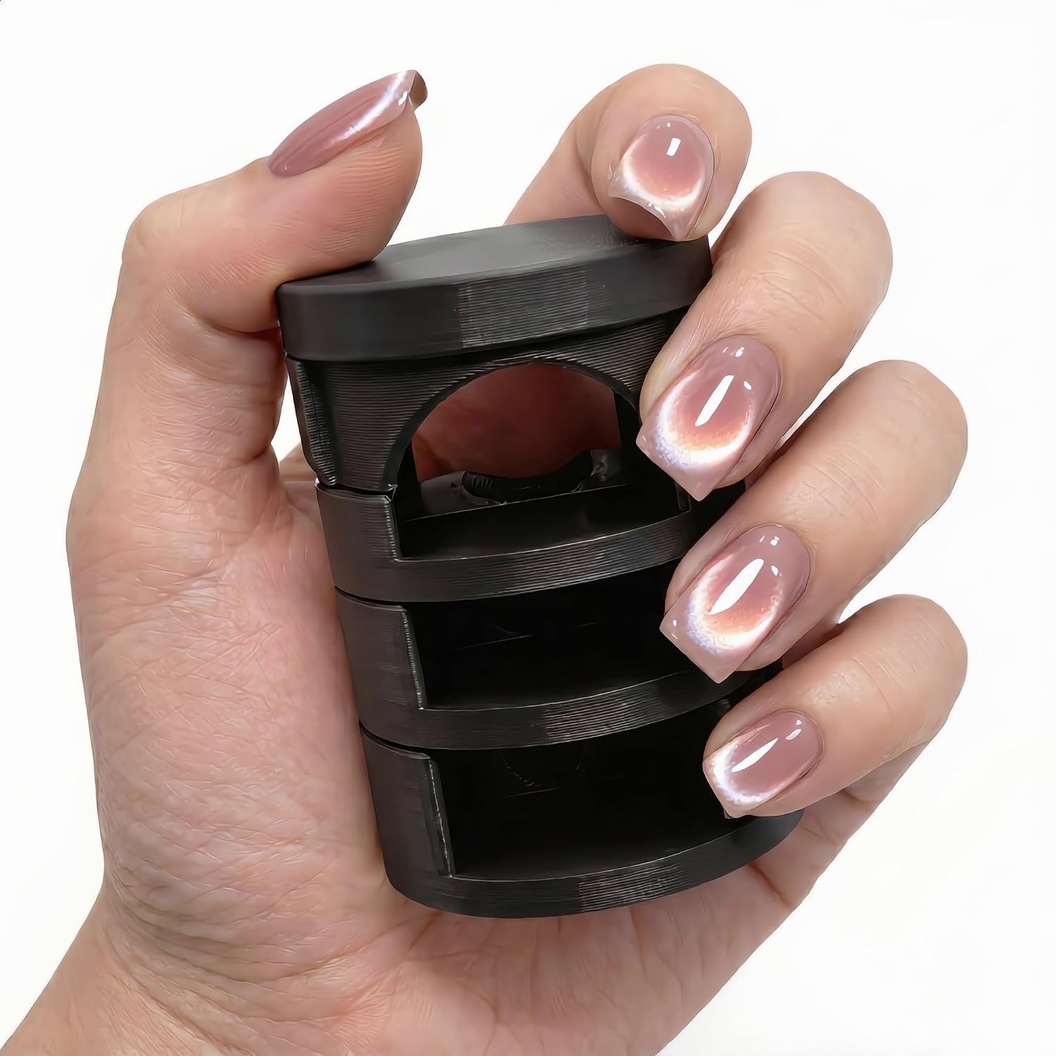 Cat Eye Magnet Rotating Tool for DIY Nail Art - Black