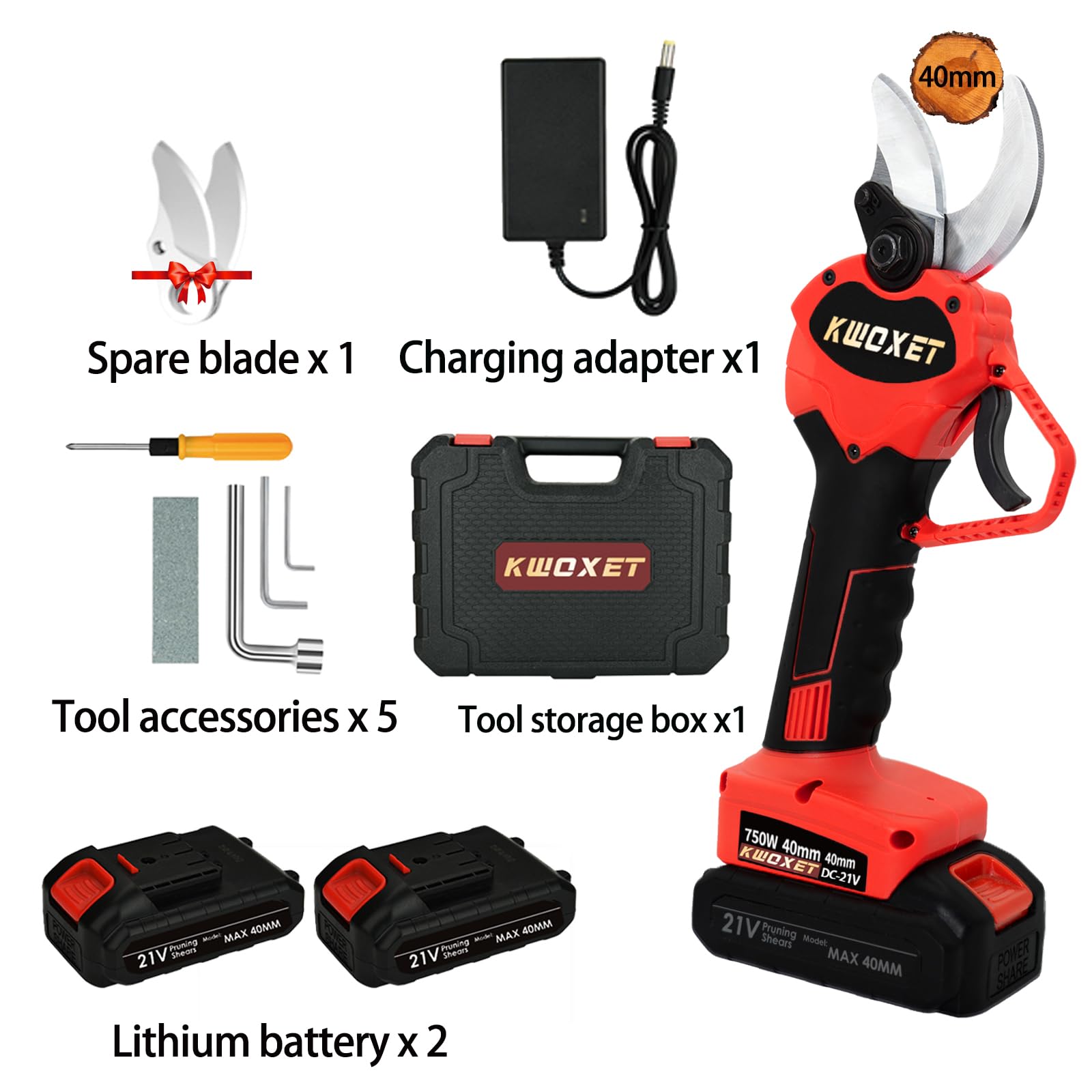 Akku Astschere 40mm 21V 3000mAh