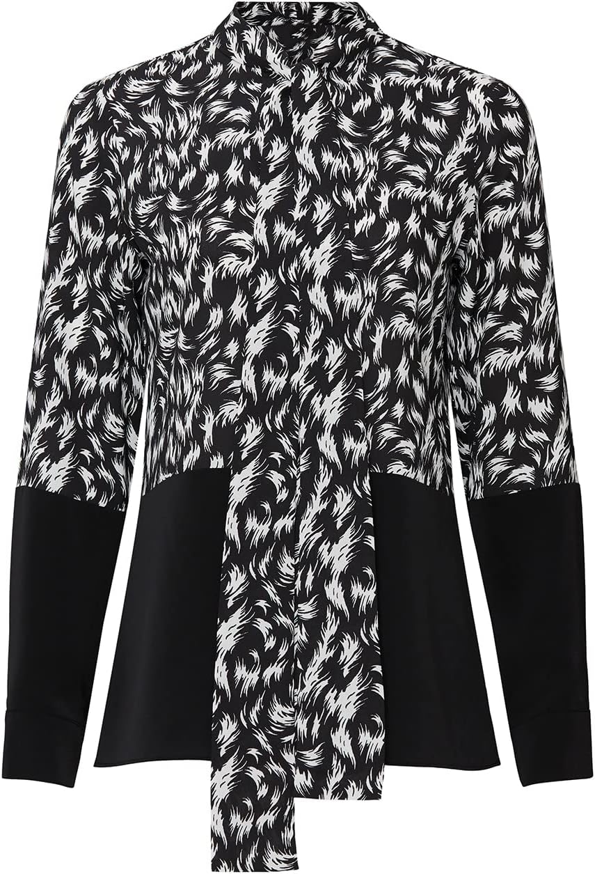 Rent The Runway Pre-Loved Feather Two Tone Blouse - Image 2