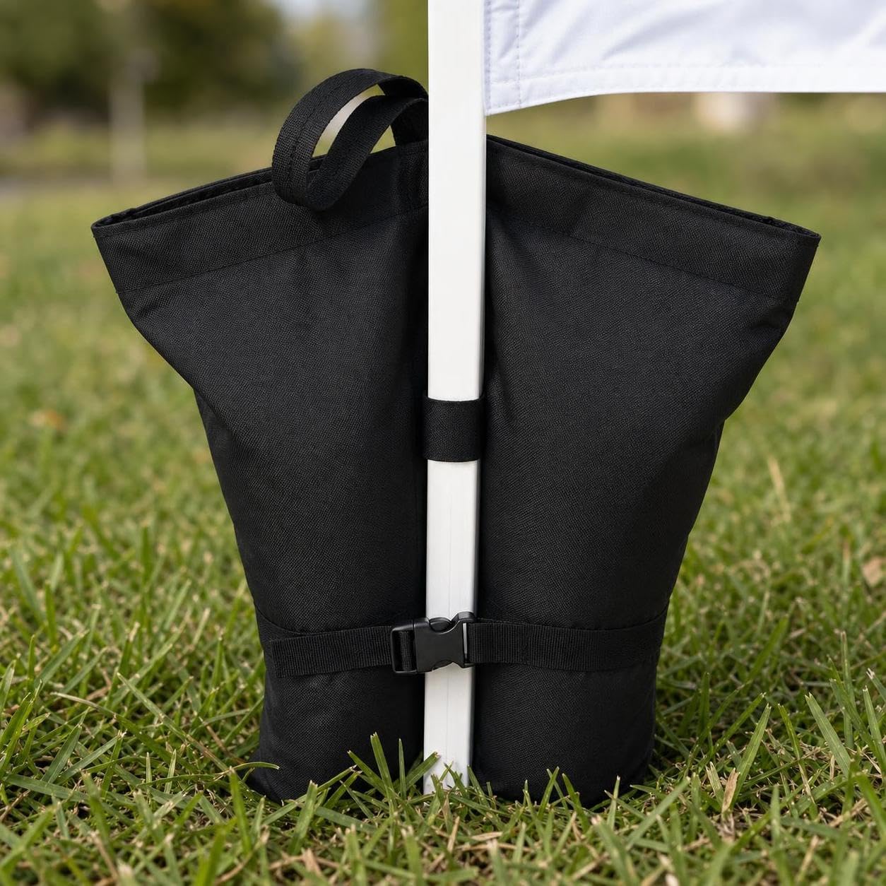 para Carpas y Cenadores, Bolsa para Toldo y Sombrilla, para Mercado, Saco de Arena de fijación para Tienda de campaña, tamaño Mediano, Doble Tubo, Capacidad para 14 kg, 4 Unidades