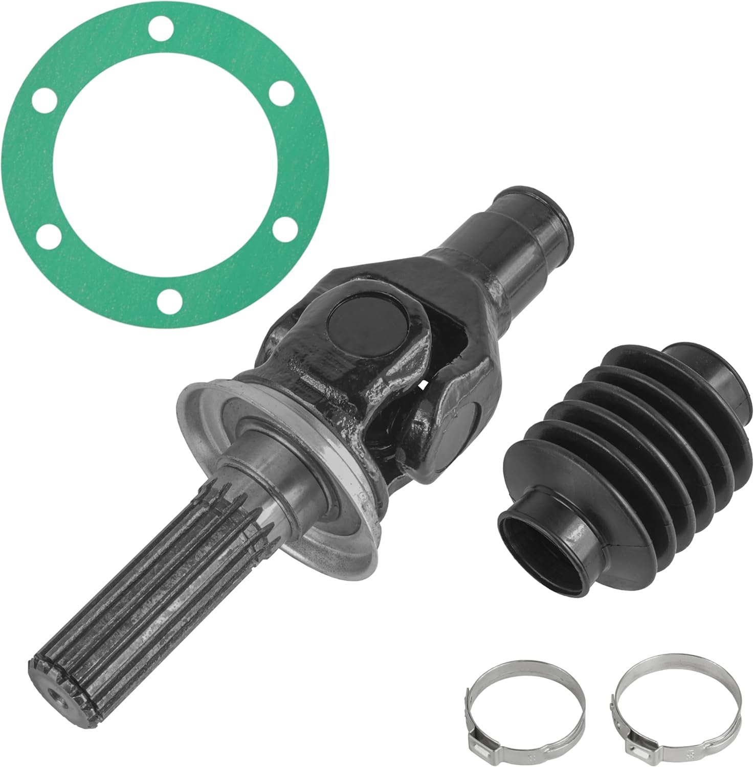 Caltric Rear Axle Drive Shaft Inside and Gasket Compatible with Kawasaki 39158-1119/11060-1251