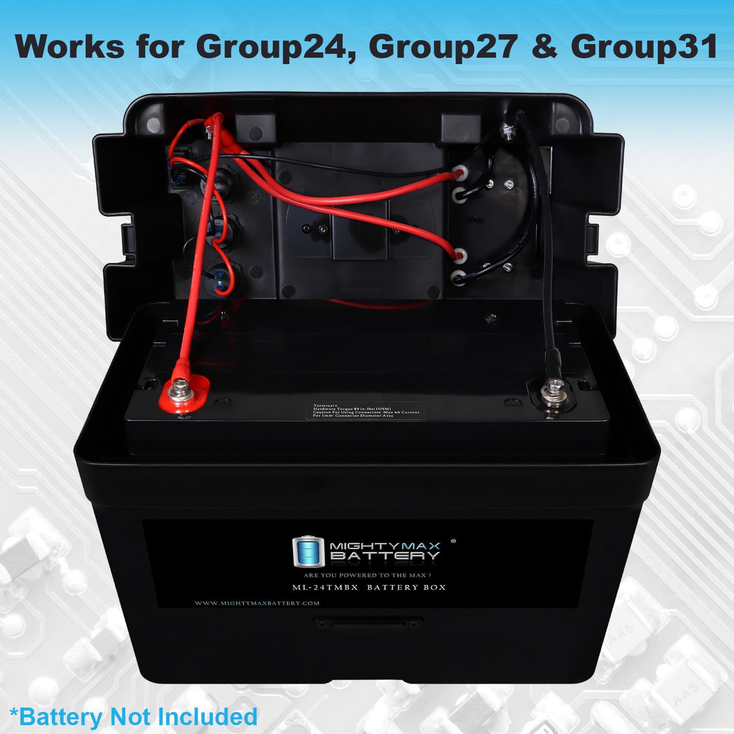 Amazon.com: Mighty Max Battery Group 24 Smart Battery Box 12V