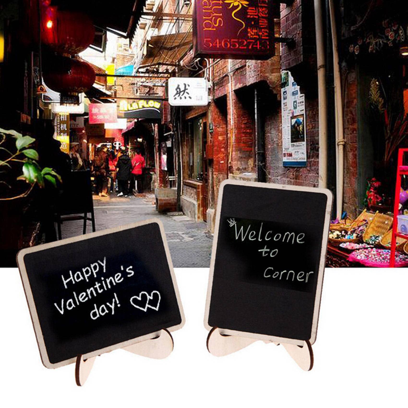 Ini Chalkboard Signs, 12Pcs Chalk Boards For Tables, Wooden Eo - View #6