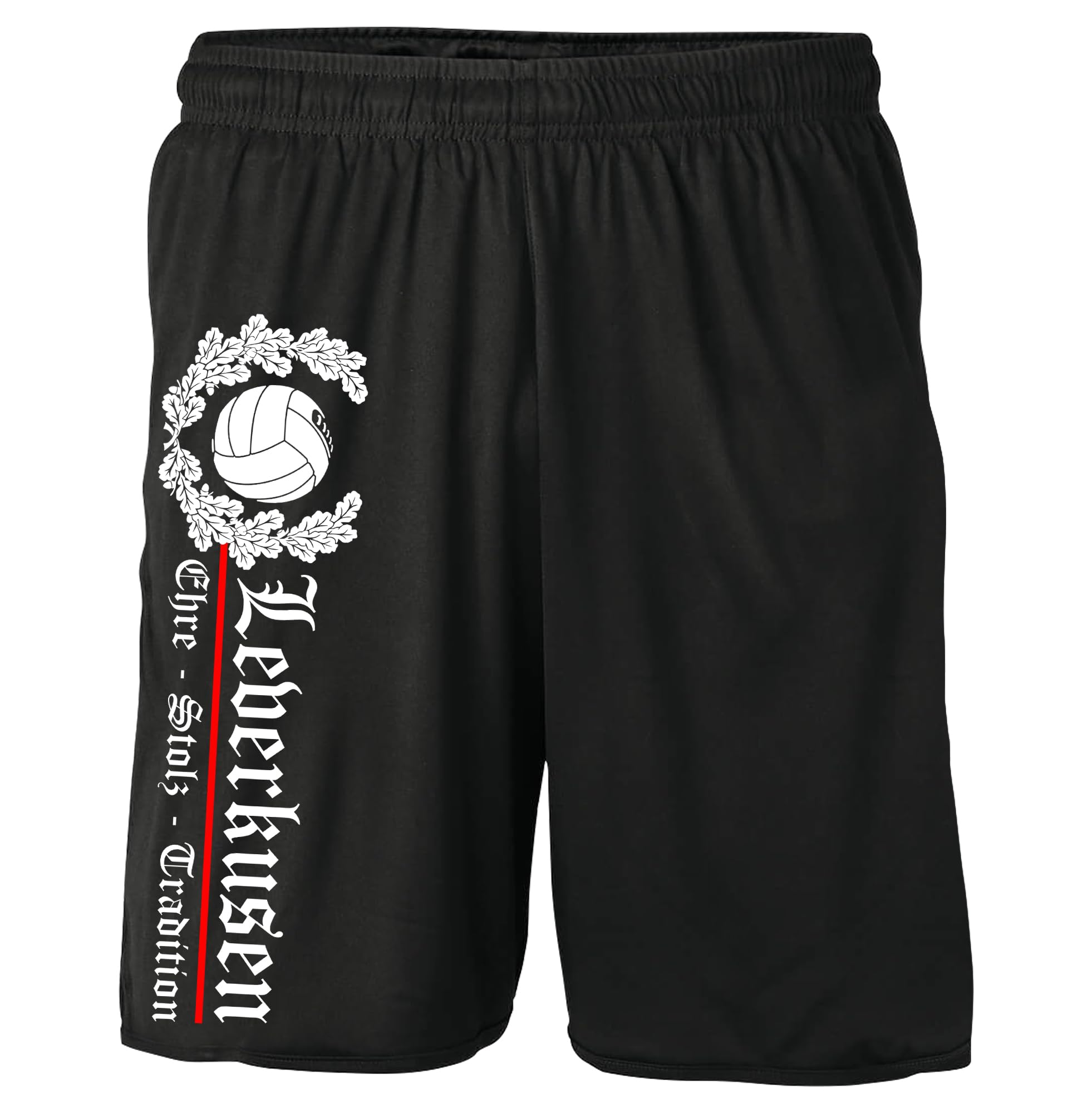 UGLYSHIRT Leverkusen Ehre & Stolz Shorts | Sport Stadt Kurze Hose Sweatshorts Fanartikel | M2