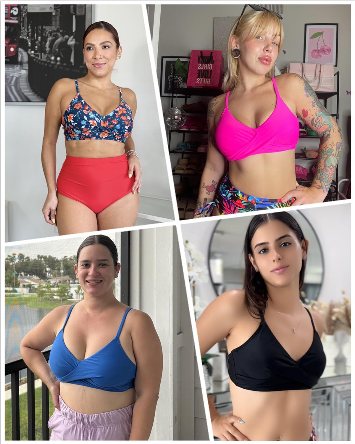 Women Underwire Bikini Top - Push Up Twist Front Swimsuit Top Only 2025 Padded Bra Bathing Suit - Image 6