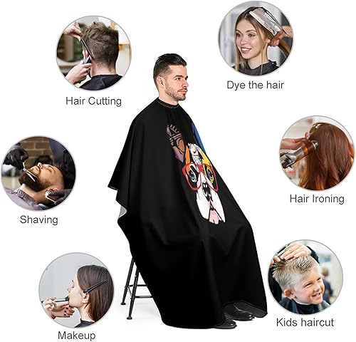 Miniatura 3 de Cool Bulldog Francés Perro Peluquero Cabo Profesional Grande Delantal de Peluquero Unisex Corte de Pelo Capa Resistente al Agua