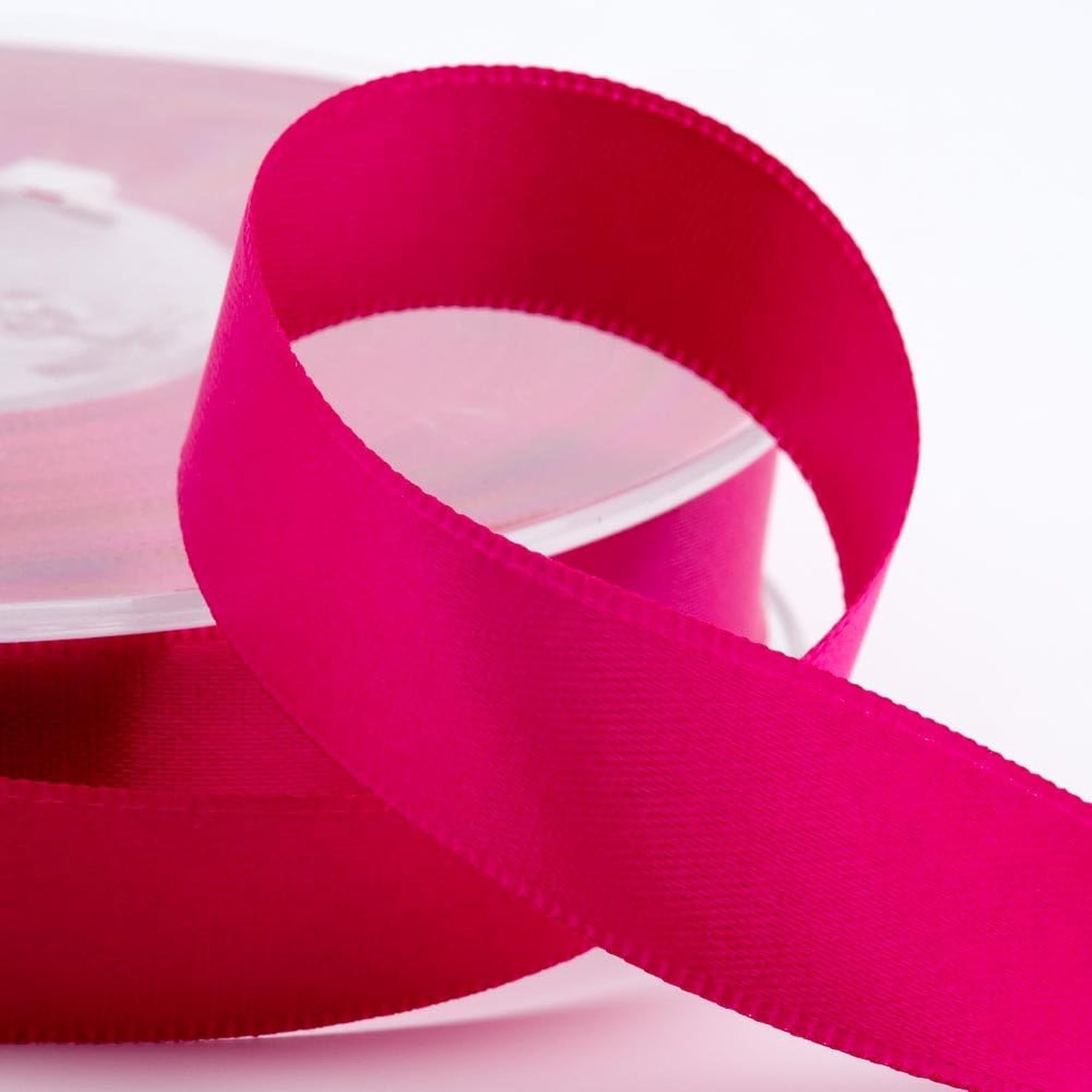 Italian Options Satin Ribbon, Fabric Ribbons for Gift Wrapping, Crafting, Balloons, Wedding Car, Presents, Cake, Christmas, Birthday, Gift Wrap Accessories, 3mm Wide x 50 Metre Roll, Cerise