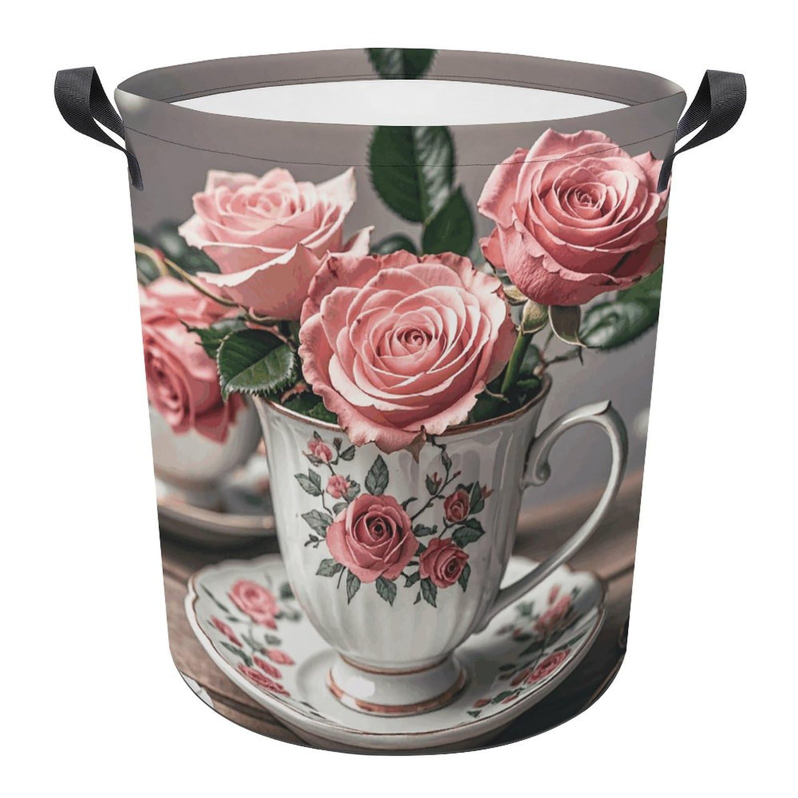 Panier à linge shabby chic idéal pour ranger la chambre de bébé ou le salon