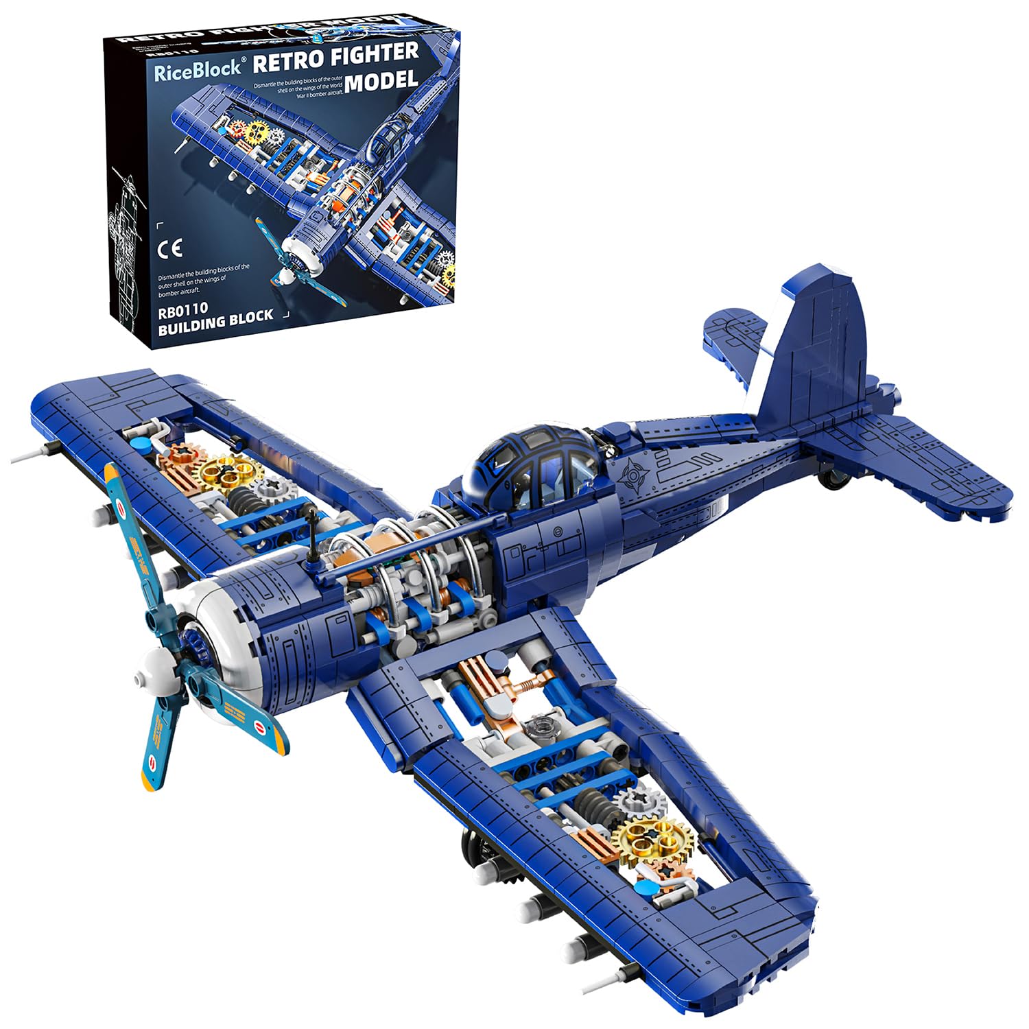 RiceBlock RB0110 Cyborg Aircraft Building Set