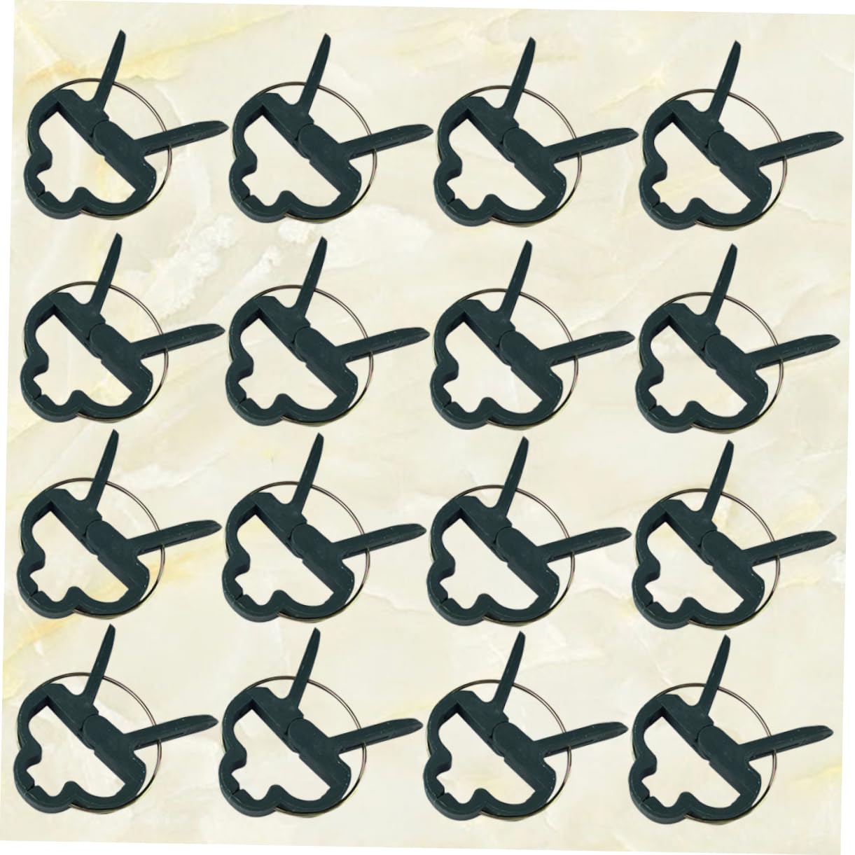 Clips de Jardin en PE Vert pour Plantes Grimpantes et Branches, 80 Pièces en 4 Paquet, Support Réglable pour Tiges et Vignes, pour Jardinage