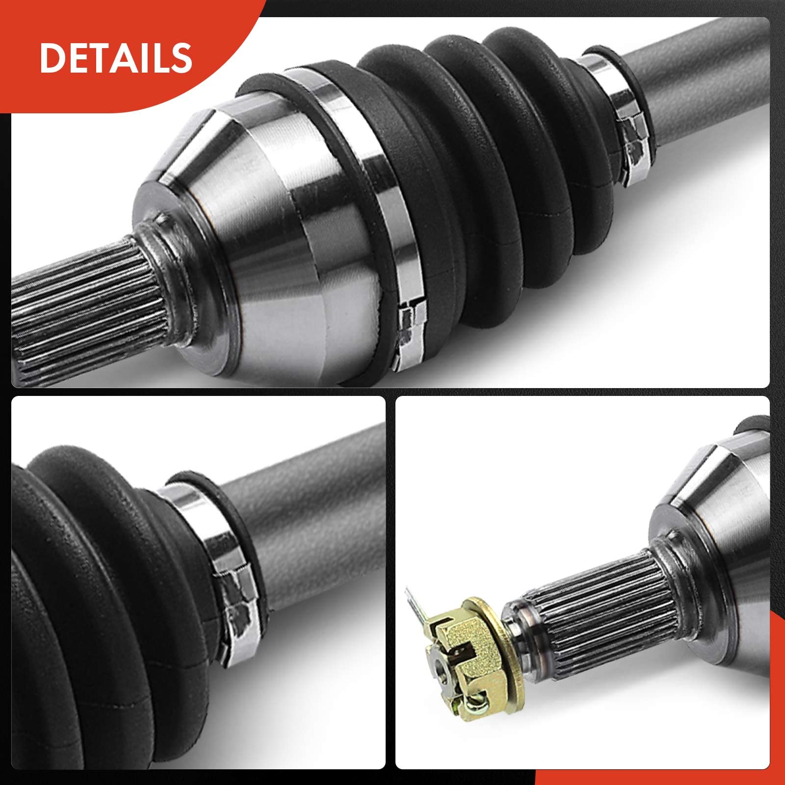 A-Premium CV Axle Shaft Assembly Compatible with Honda Pioneer 1000, Pioneer 1000-5 2016-2021, Front Left or Right, Replace# HO-125, 44250-HL4-A01