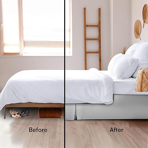 Miniatura 4 de Falda de ama larga de fibra, duradera, cómoda, resistente a la abrasíon, cuadrada, cuádruple, 100 % de calidad fina por Lux Decor Collection, Bambú,