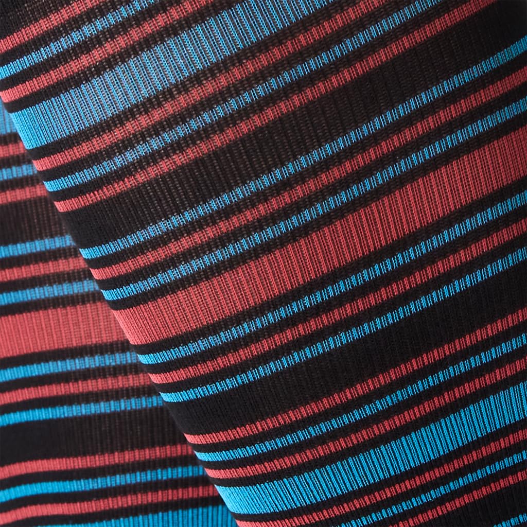 SOLIDEA Gambaletti STRIPE GAME ALTAIR, Colore NERO, Calze a compressione graduata 15/21 mmHg Art. 0626A0