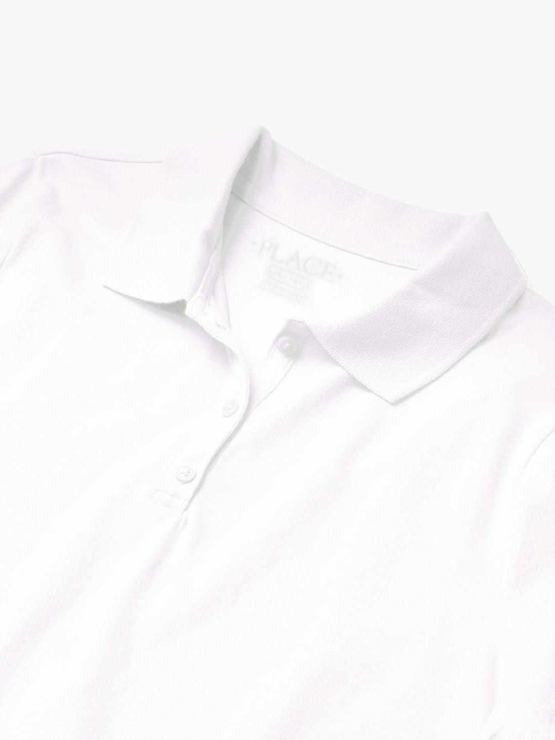 The Children's Place Girls Short Sleeve Soft Jersey Knit Polo - Image 2