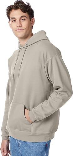 Miniatura 121 de Hanes EcoSmart Hoodie, Midweight Fleece, Pullover Hooded Sweatshirt for Men Verde (SAFETY GREEN)