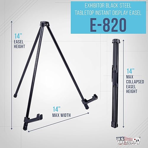 Miniatura 2 de Caballete de US Art Supply de acero negro