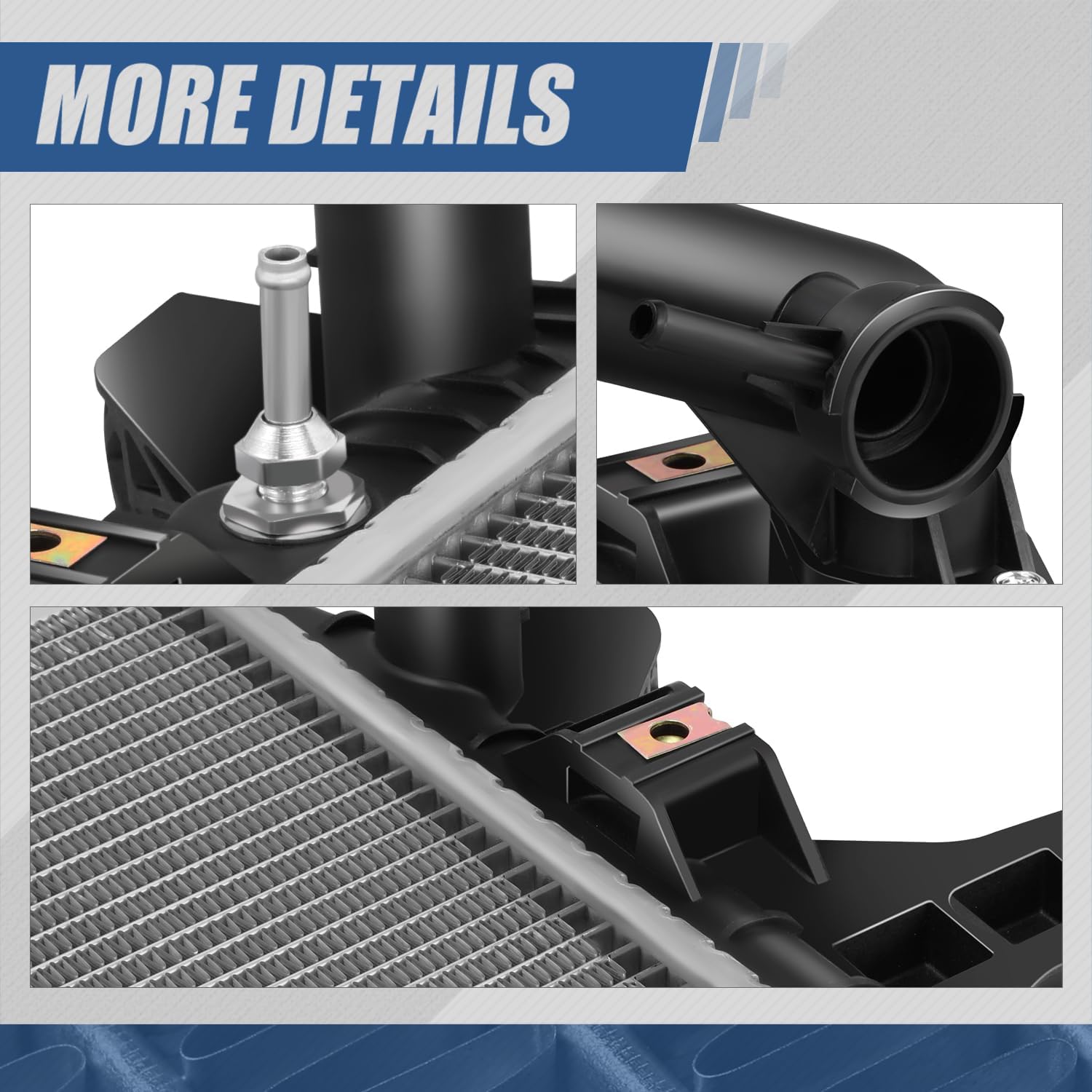 Auto Dynasty Radiator Compatible with 2016-2019 Nissan Titan XD 5.0L V8 Diesel Dohc Turbocharged, DPI 13616 Factory Style 1-Row Cooling Radiator, Aluminum Core