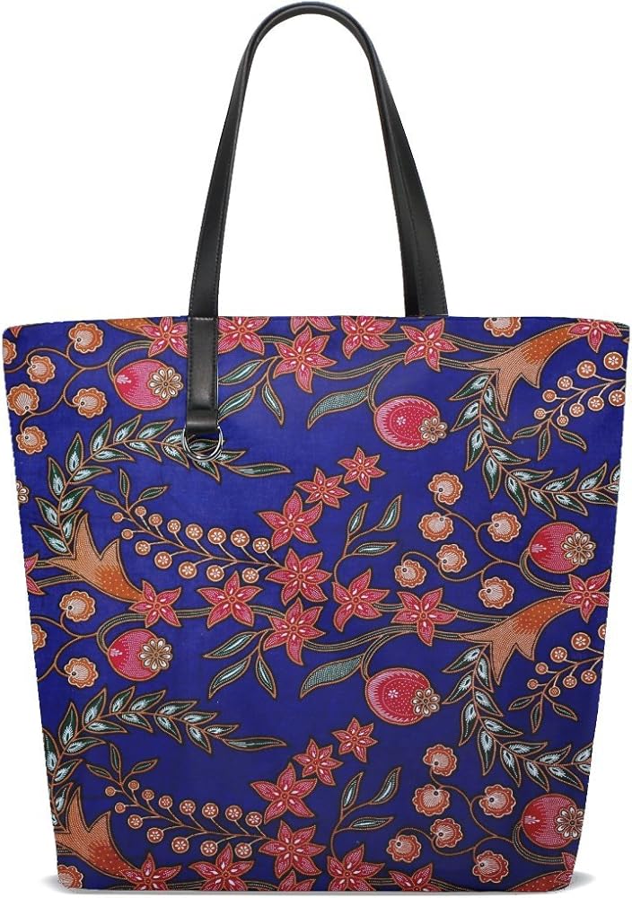 Texture Malaysia Batik Fabric Suit Tote Bag Purse - Amazon.com