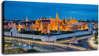Bangkok Thailand Pictures Canvas Wall Art Poster Prints Wall Decor For Home Living room Bedroom With Framed 20"x12"