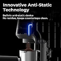 Vista 6 de Burr Coffee Grinder, Electric Coffee Grinder with 51 Grind Settings, Precision Timer, Stainless Steel Espresso Grinder with Anti-Static Design, Easy