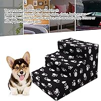 Vista 3 de Escaleras para mascotas, escalera de escalada para mascotas, 3 niveles, portátil, antideslizante, escaleras extraíbles para perros y gatos