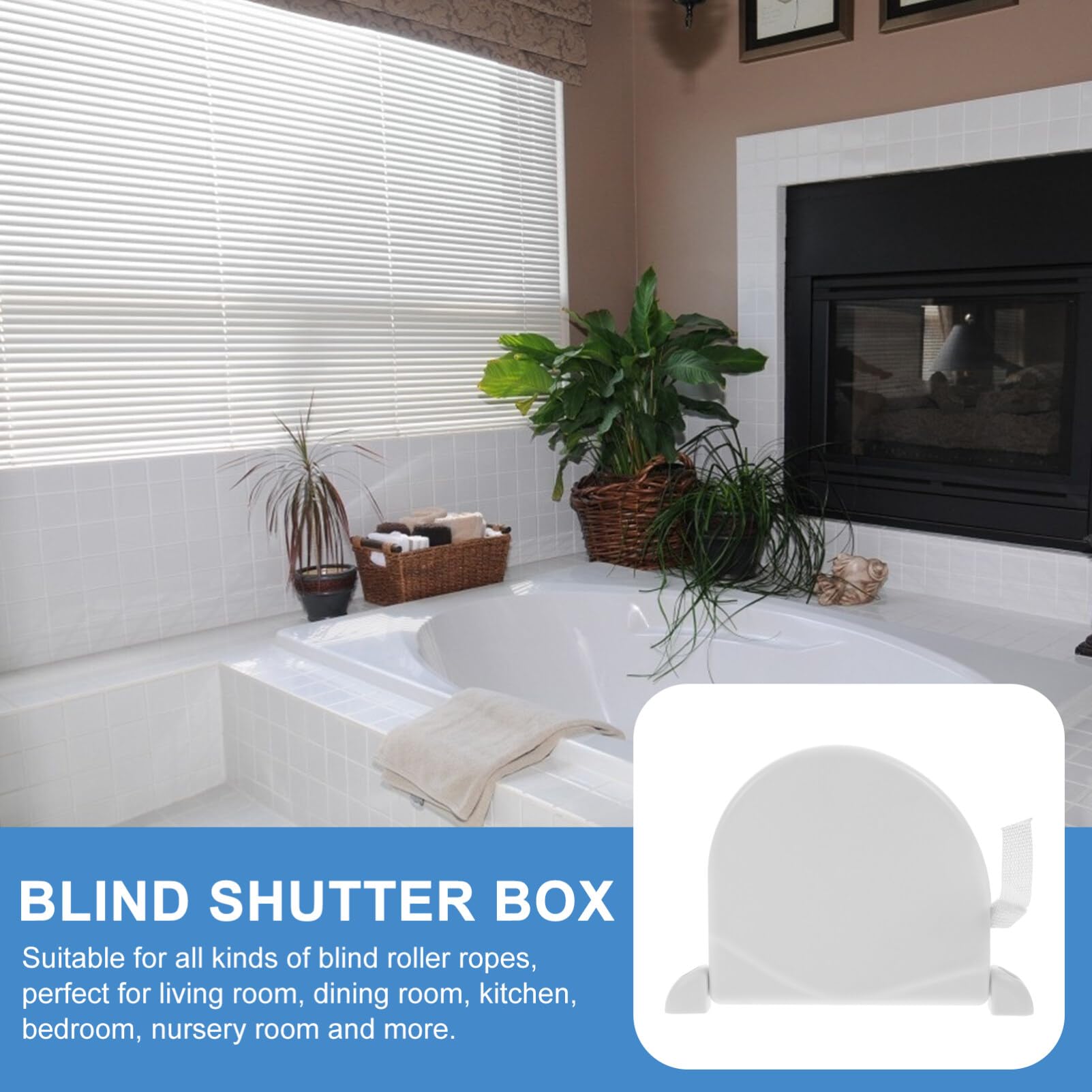 IMIKEYA Roller Blinds Shutter Winder Box with Webbing Strap Manual Roller Tensioner Device for Household Blinds Accessories Window Shutter Box with Easy Pull Operation - Image 2