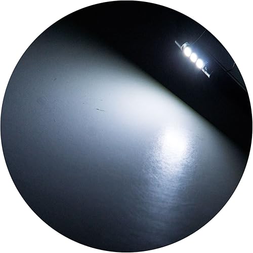 Miniatura 3 de PA LED 4 x LED 5050 3SMD Fuse Festoon Bulb Dome Interior Luz Interior Coche Interior Visera Espejo Espejo Luz 1.142 in (blanco)