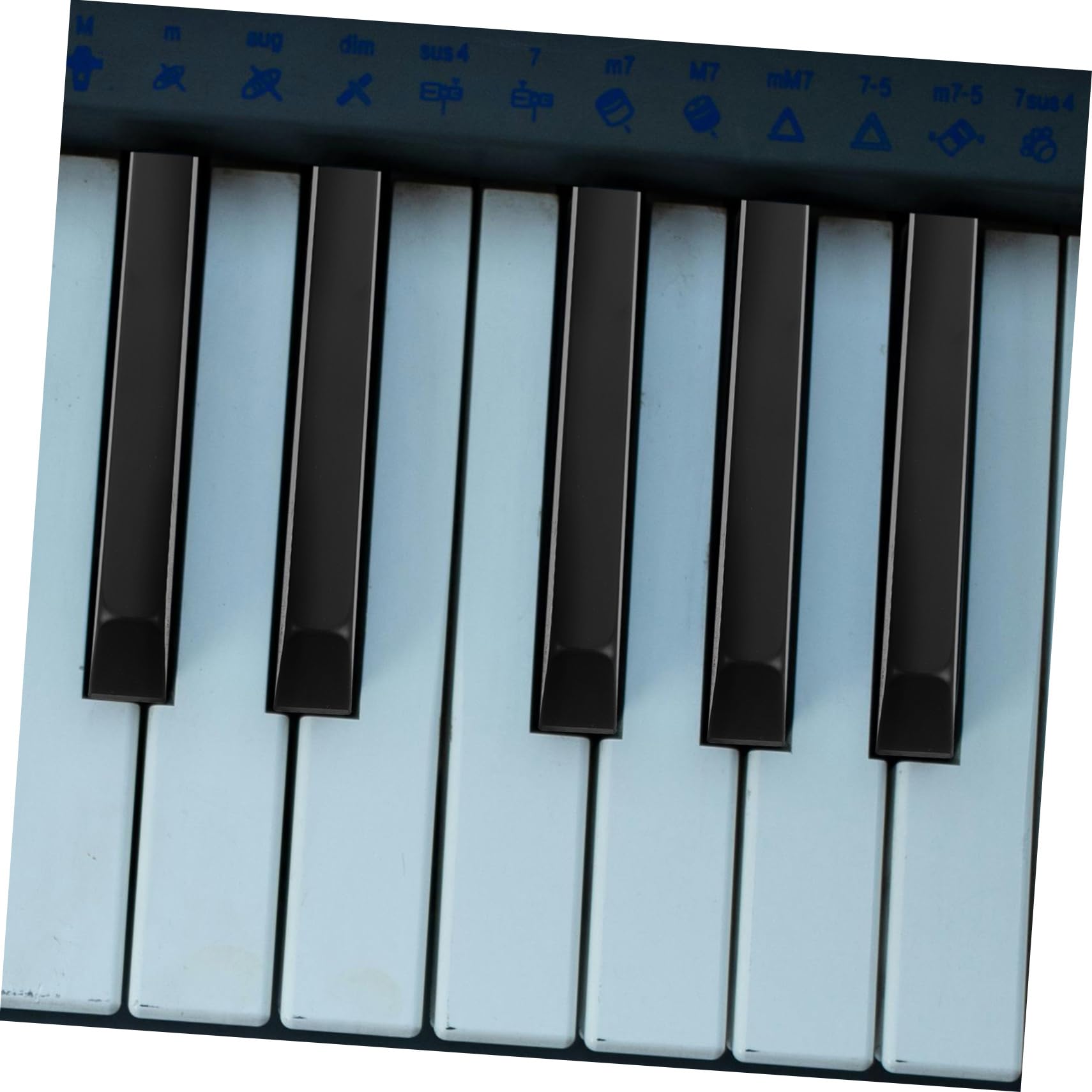 TOYANDONA 20piezas para Piano Unidades De Teclas Negras Brillantes Accesorios para Reparación De Instrumentos