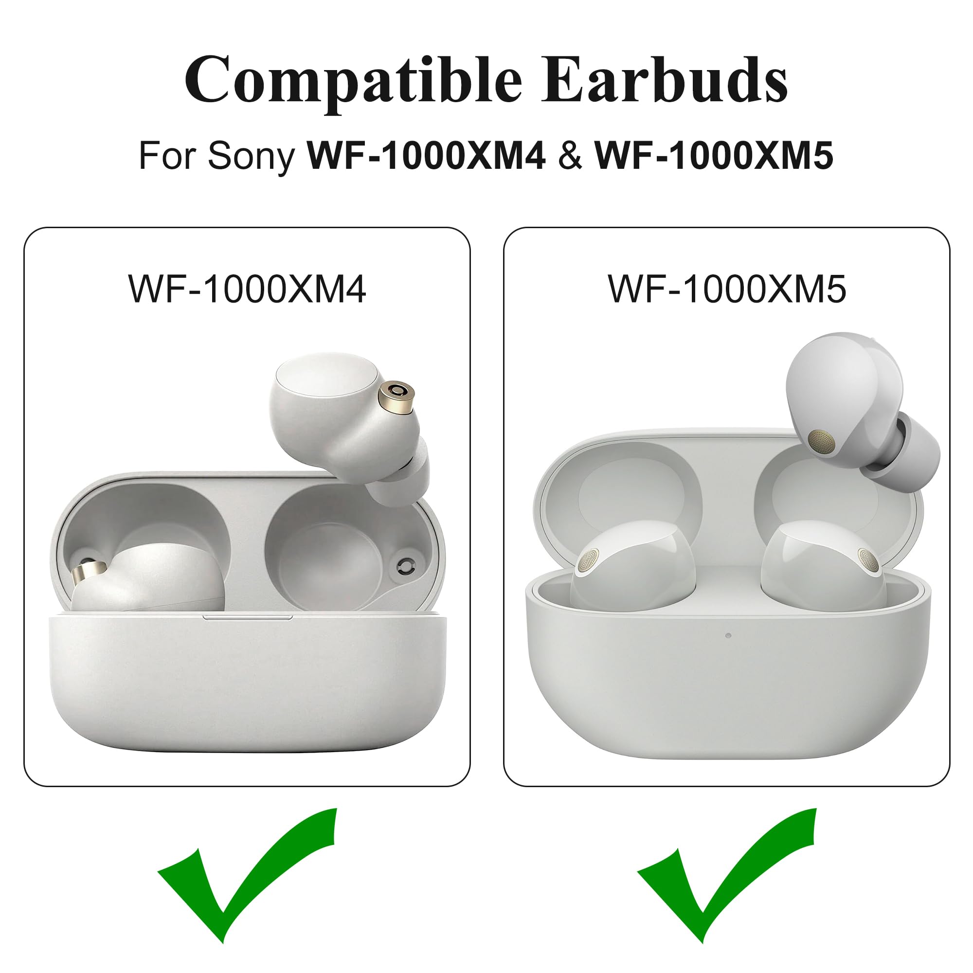 Amazon | シリコンイヤーチップ for Sony WF-1000XM5 WF-1000XM4 と
