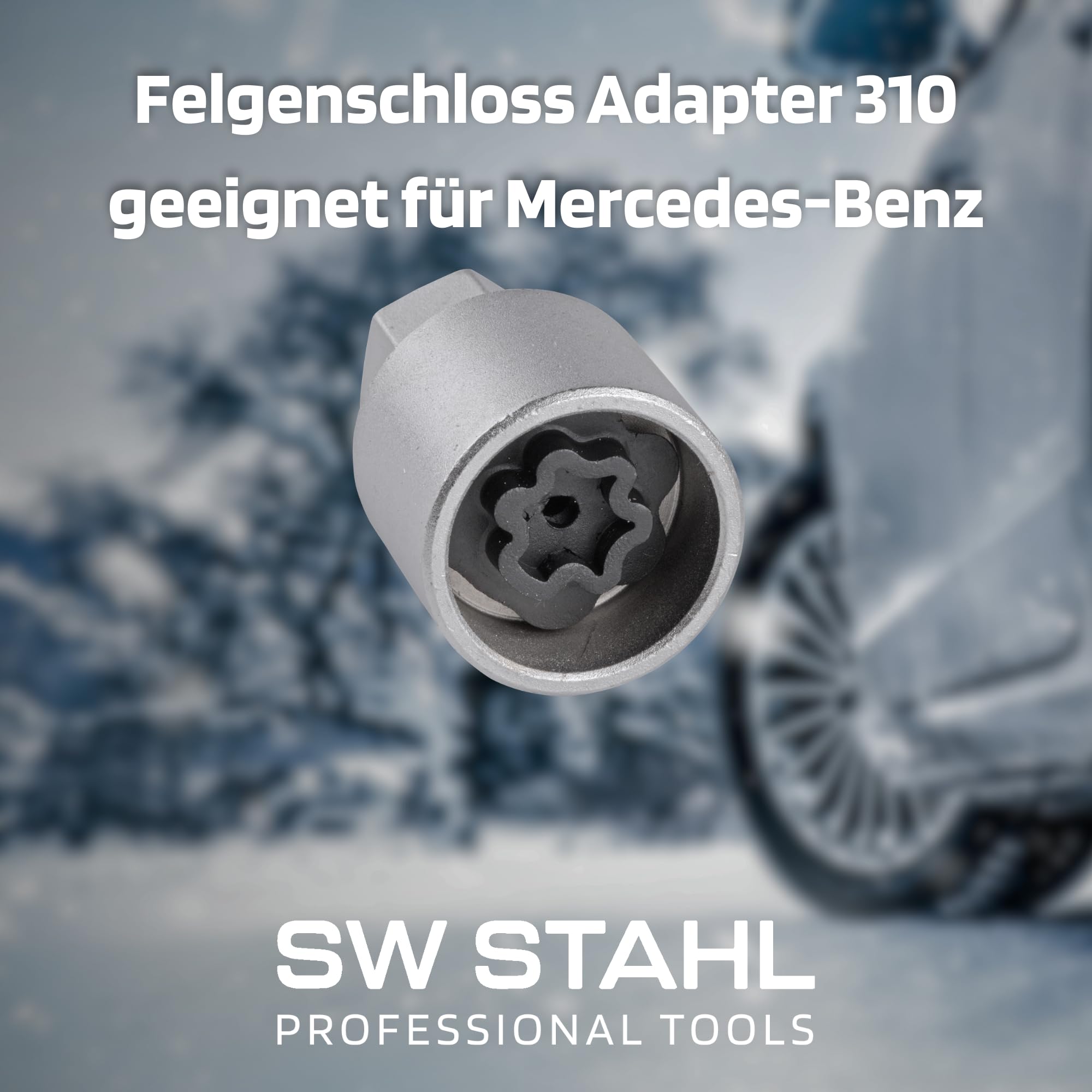 SW Stahl Mercedes-Benz Spezialwerkzeug 02385L-10 310 - Präzisionsaufsatz | Zubehör für Diagnose & Wartung, passend für MB Werkstattsysteme, kompakt für Motorraum & Reparatur im Kfz-Bereich