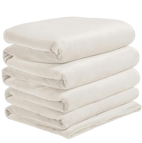 Miniatura 111 de BEDELITE Fleece Blanket White Throw Blanket for Couch & Bed, Luxury Plush Cozy Fuzzy Blanket 50" x 60", Super Soft Warm Lightweight Throw Blanket