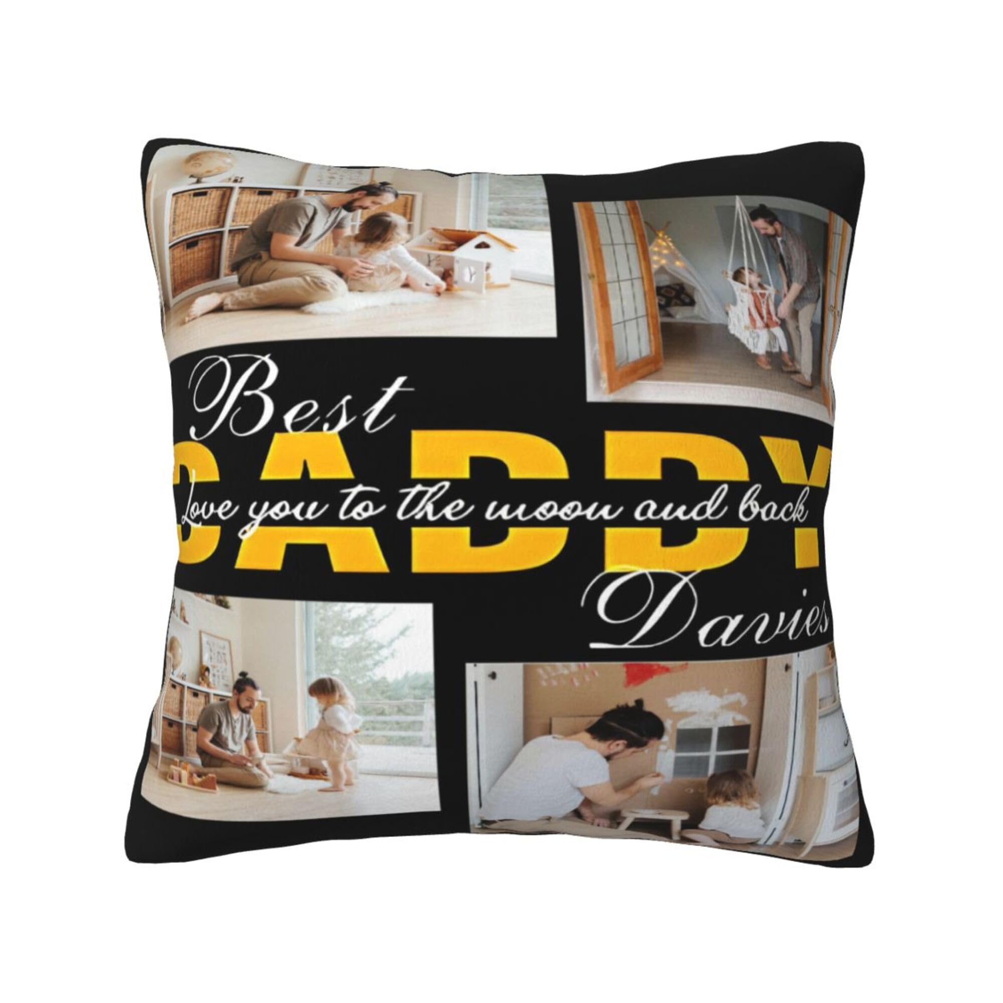 NGGBBDYGB Personalized 18x18 Pillow Covers Custom Pillow With Name Photo Pillow