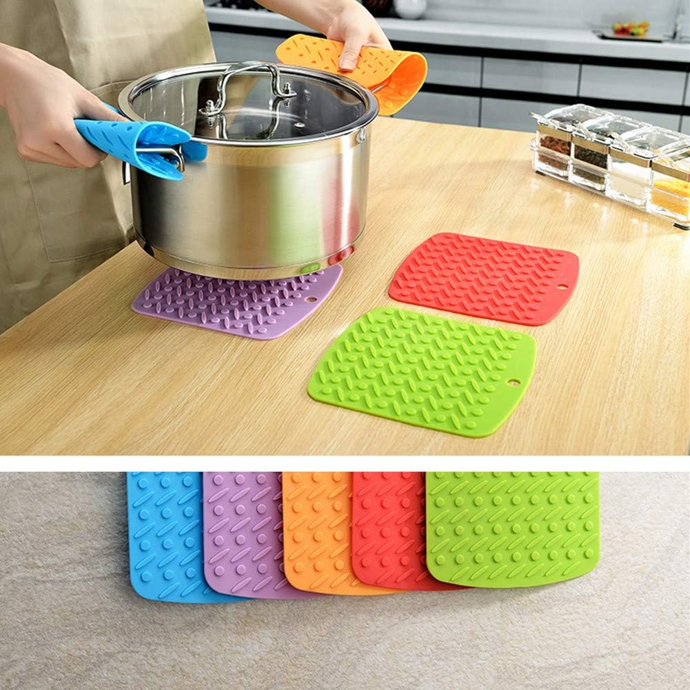 Super Big Clearance! WeTest 4 Pack Premium Silicone Pot Holder Silicone Trivets- Heat Resistant Hot Pads Potholders and Oven Mitts for Hot Dishes, Spoon Rest Non-Slip, Green (LJ-ZLK-112612) Flash Deals - 60% OFF WeTest 4 Pack Premium Silicone Pot Holder Silicone Trivets- Heat Resistant Hot Pads Potholders and Oven Mitts for Hot Dishes, Spoon Rest Non-Slip, Green (LJ-ZLK-112612)
